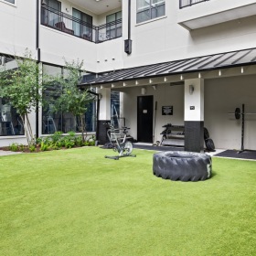 Outdoor workout area Outdoor workout area