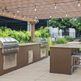 Grill Station Large grill station with ample seating