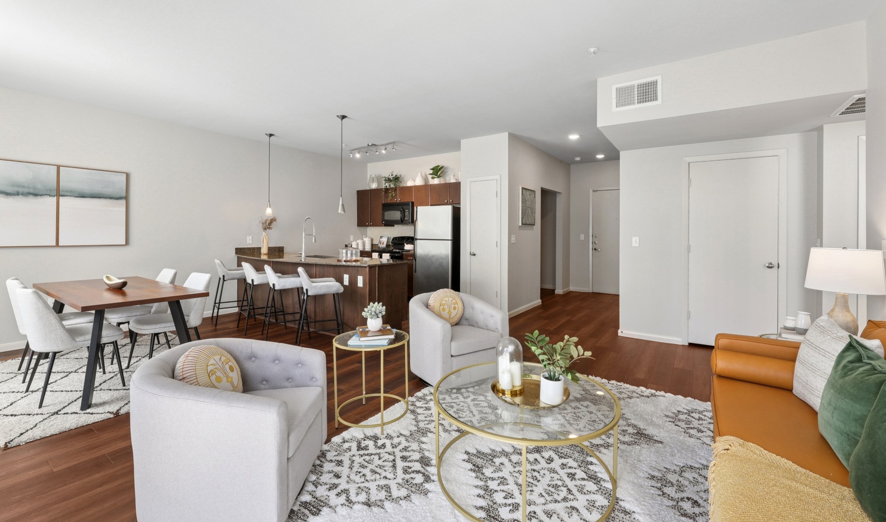 spacious living area with open concept 